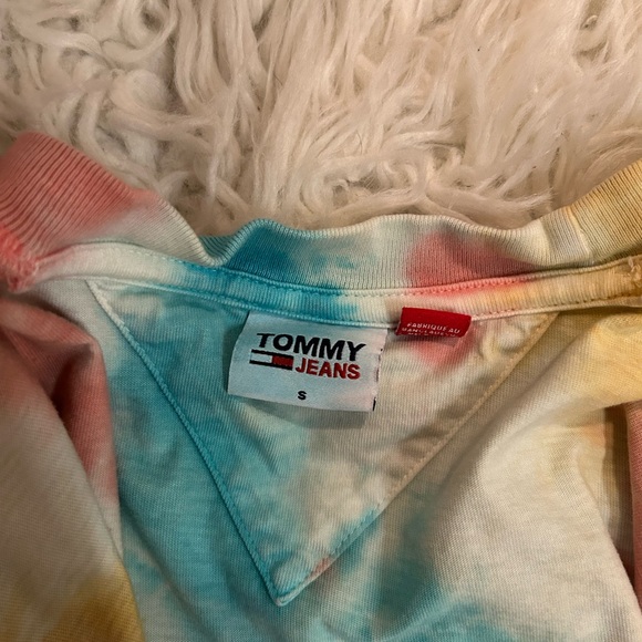 Tommy Jeans co-ord cotton oversized cropped collegiate logo t-shirt - Picture 8 of 10